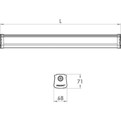 Pracht 5231004B-KALTA_BL Lampa LED do wilgotnych pomieszczeń LED LED wbudowany na stałe 20 W biały biały-5