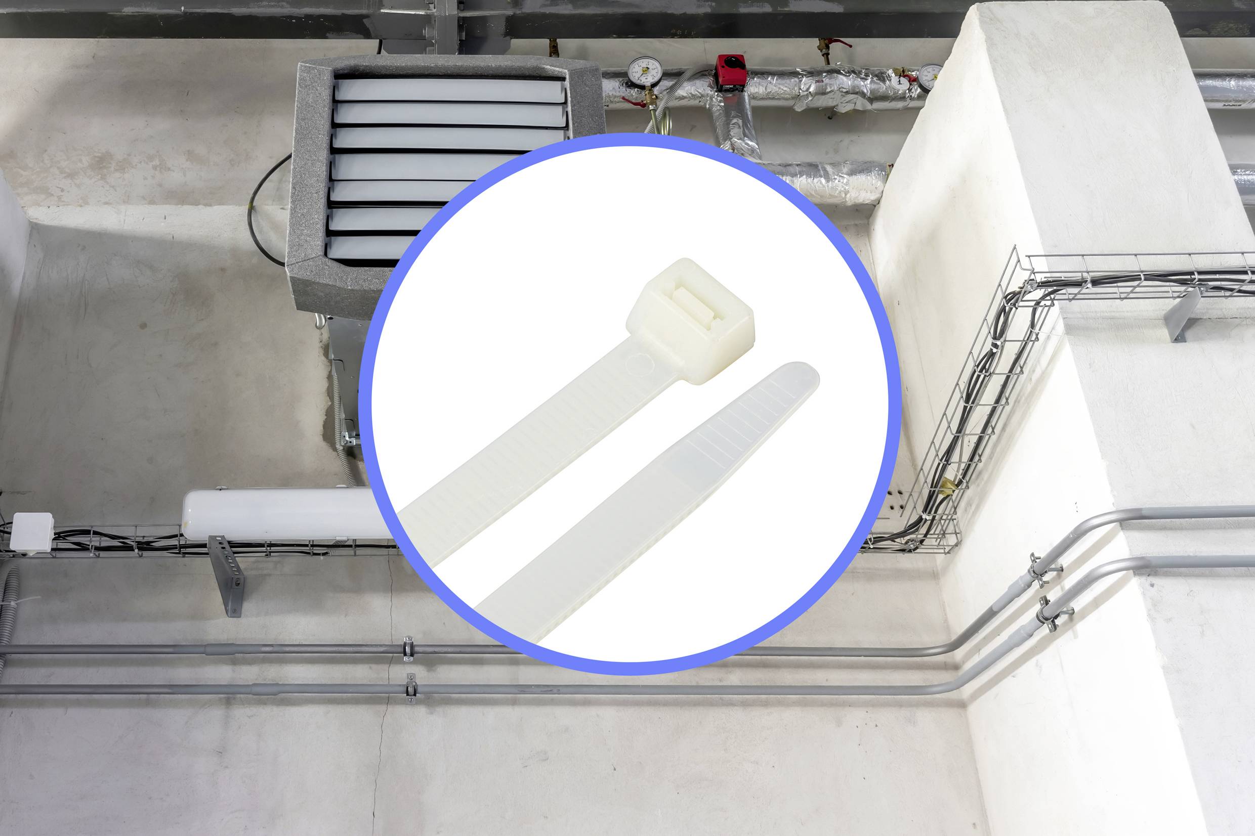 Кабельні стяжки TRU COMPONENTS TC-12626016 550 мм 12,7 мм Натуральний білий HVAC 100 шт.