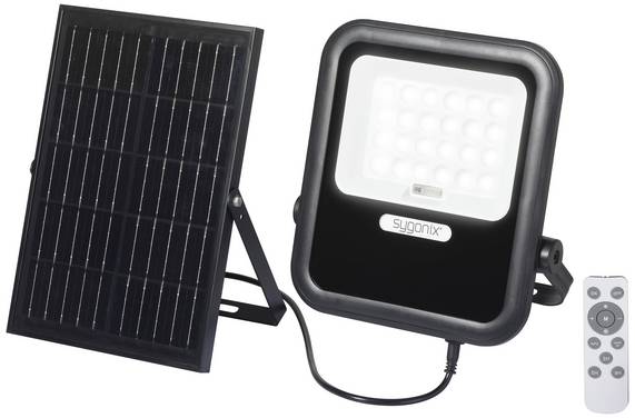 Sygonix  SY-6313012 Solarna lampka punktowa, naścienna  10 W Kolor LED: ciepła biel