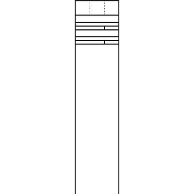 Grafika poziomego układu linii; dwie górne linie są dłuższe, środkowa i dolna linia są krótsze; minimalistyczny design.
