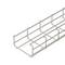 Podłużna metalowa kratownica druciana, zaprojektowana w formie otwartej, bez widocznej zawartości, prawdopodobnie przeznaczona do prowadzenia kabli lub innych przedmiotów.