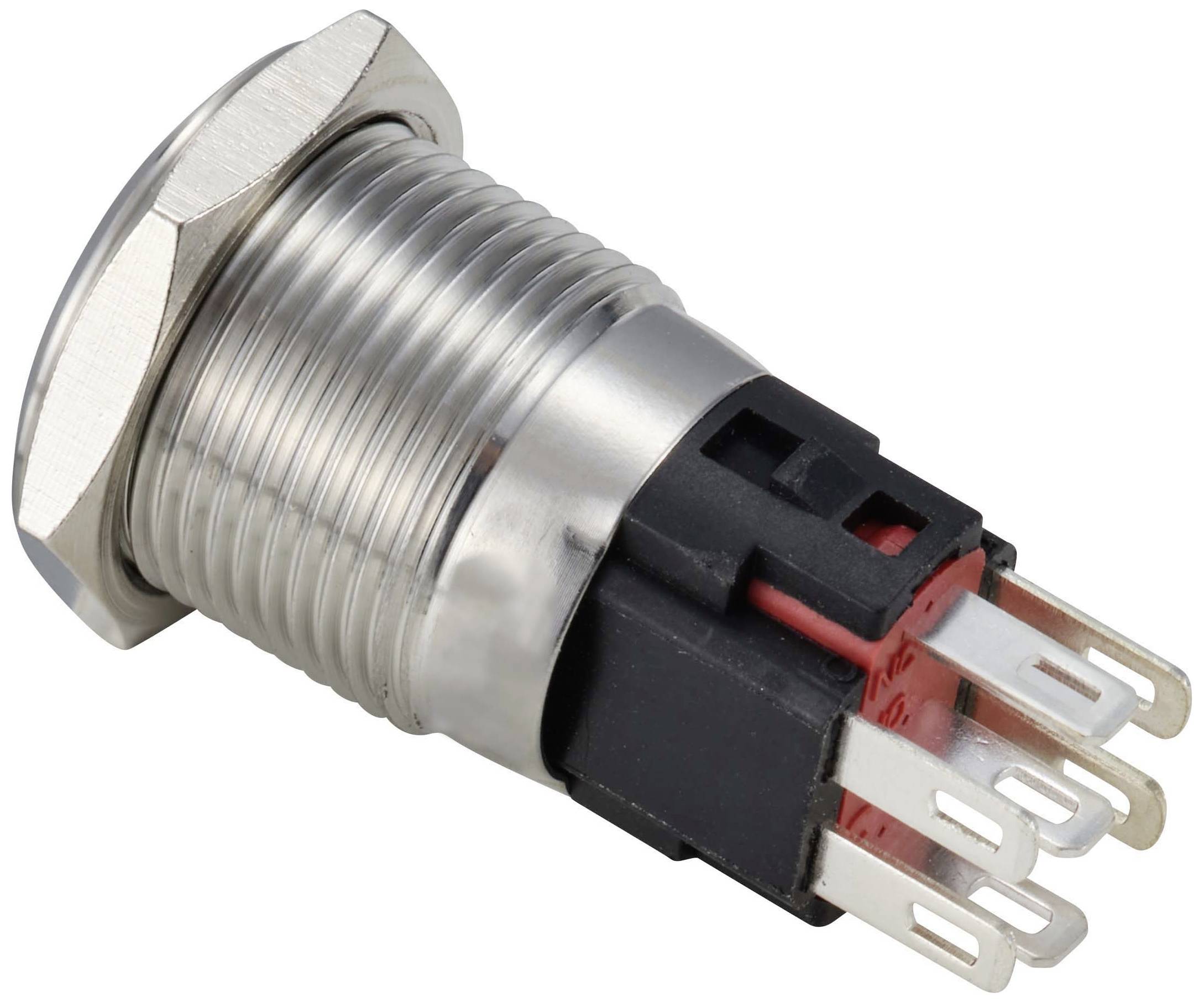 Кнопка TRU COMPONENTS TC-12647396, 250 В/переменный ток, 3 А, 1 шт., выключение/(включение), степень защиты IP65, RGB, мгновенного