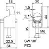 Zacisk typu U OBO Bettermann 1186709 1186709, 1 szt.