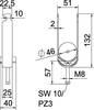 Zacisk typu U OBO Bettermann 1186343 1186343, 1 szt.
