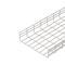 Prostokątna, biała kratownica druciana o prostych krawędziach i otwartym wzorze siatki, przeznaczona do przechowywania lub organizacji przedmiotów.