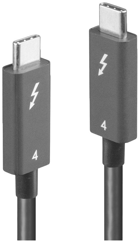 Кабель LINDY Thunderbolt™ з роз'ємом Thunderbolt™ 4 (USB-C®) 2,00 м, різнокольоровий 31121