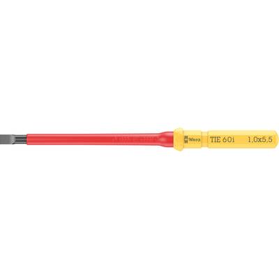 Tester napięcia z czerwonym i żółtym uchwytem, oznaczony napisem 'ITT 601 1000 V'. Odpowiedni do elektrycznych testów bezpieczeństwa.