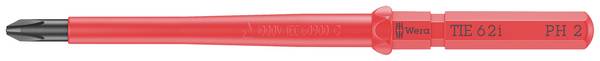 Wkrętak z wymiennymi końcówkami Wera Kraftform Kompakt VDE 62 i PH 2 x 157 mm TIE 05006511001 krzyżakowy  PH 2