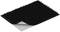Czarny rzep widziany z boku, pokazujący powierzchnię z małymi haczykami oraz spód z warstwą klejącą.