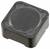 Mały, kwadratowy, czarny element elektroniczny o zaokrąglonych krawędziach, często stosowany w elektronice do zastosowań zasilających.