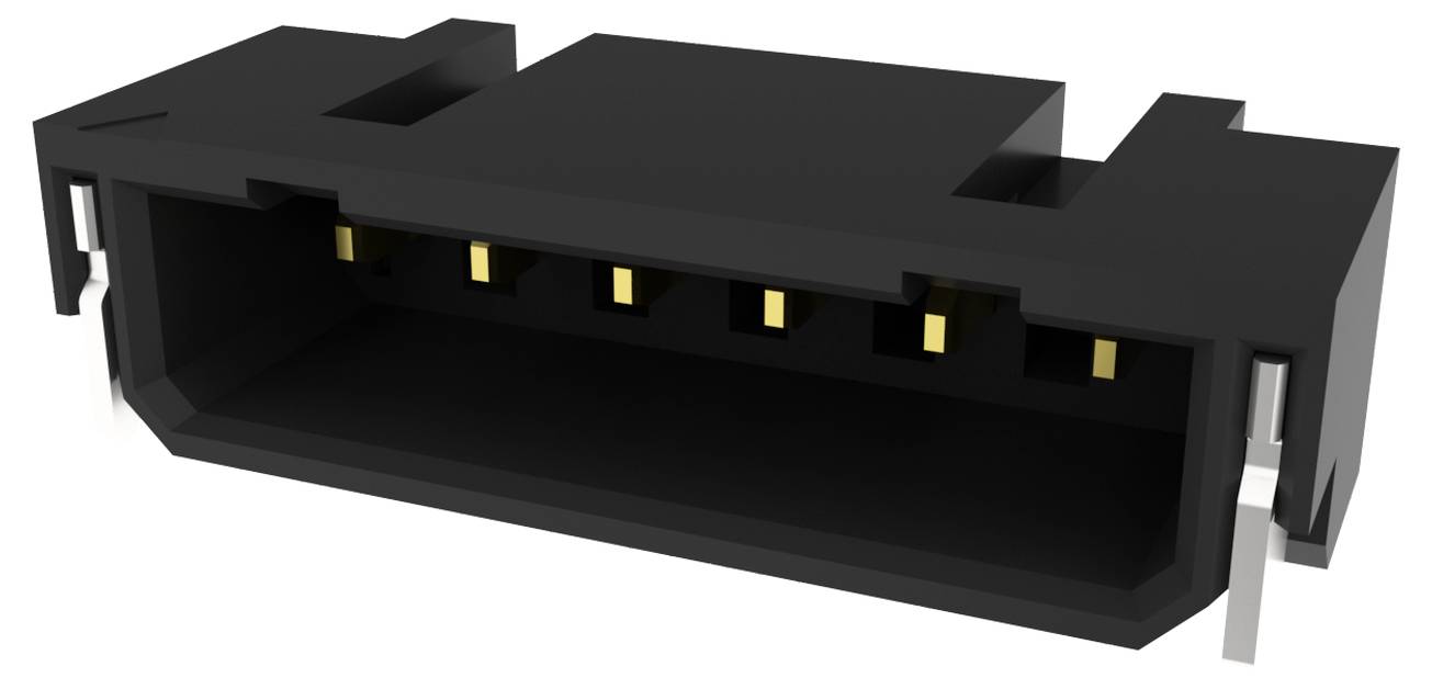 'Żeński konektor Micro USB typu B' przedstawiający wewnętrzny układ ze złotymi stykami kontaktowymi. Używany do ładowania i przesyłania danych na różnych urządzeniach.