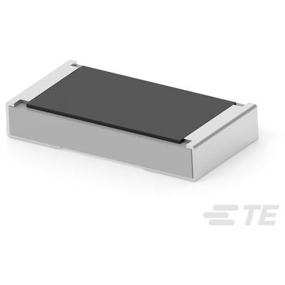 Mały, prostokątny komponent elektroniczny z czarną górną powierzchnią i szarymi bokami, oznaczony logiem TE w prawym dolnym rogu.
