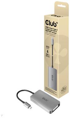 adapter USB-C, DVI club3D Adapter USB 3.2 Typ C - DVI-D CAC-1510-A, 24.5 cm