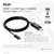 Kabel HDMI-USB Type-C 4K60Hz, 1,8 m, czarny. Obsługuje HDMI 2.0 i USB Type-C. Funkcje: DisplayPort 1.2, tryby alternatywne.