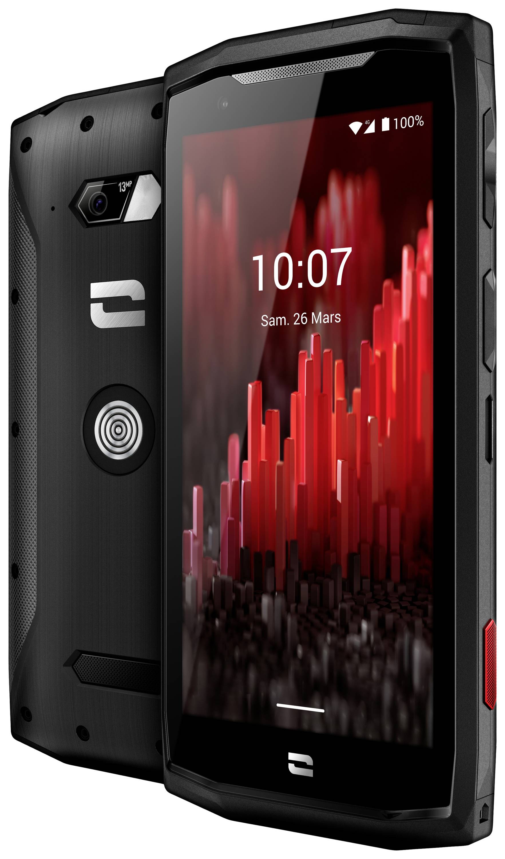 Смартфон Crosscall Core M5 LTE, зовнішній, гібридний, слот 64 ГБ, 12,6 см (4,95 дюйма), 13 Мп, Android™ 11, чорний