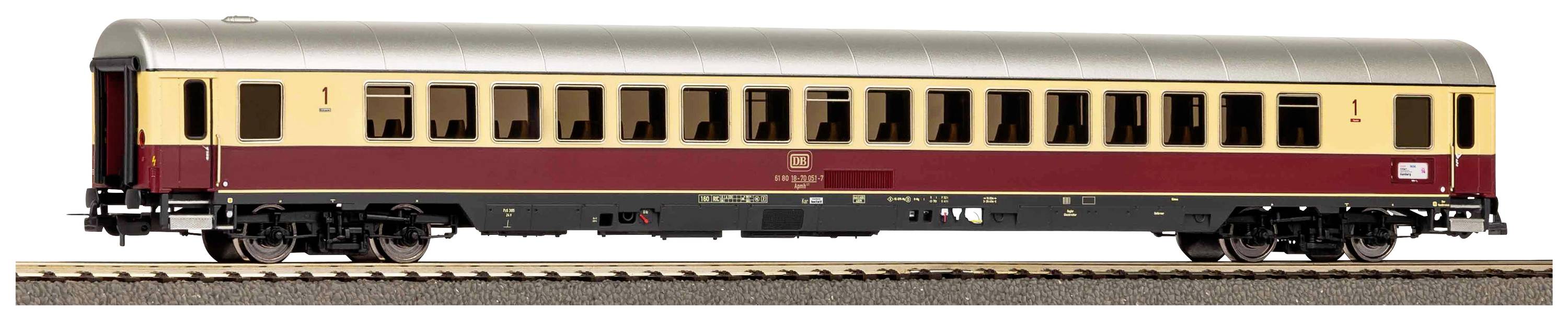 Легковий вагон Piko H0 59676 Відкритий H0 Apmz 121 TEE Merkur DB 1-го класу