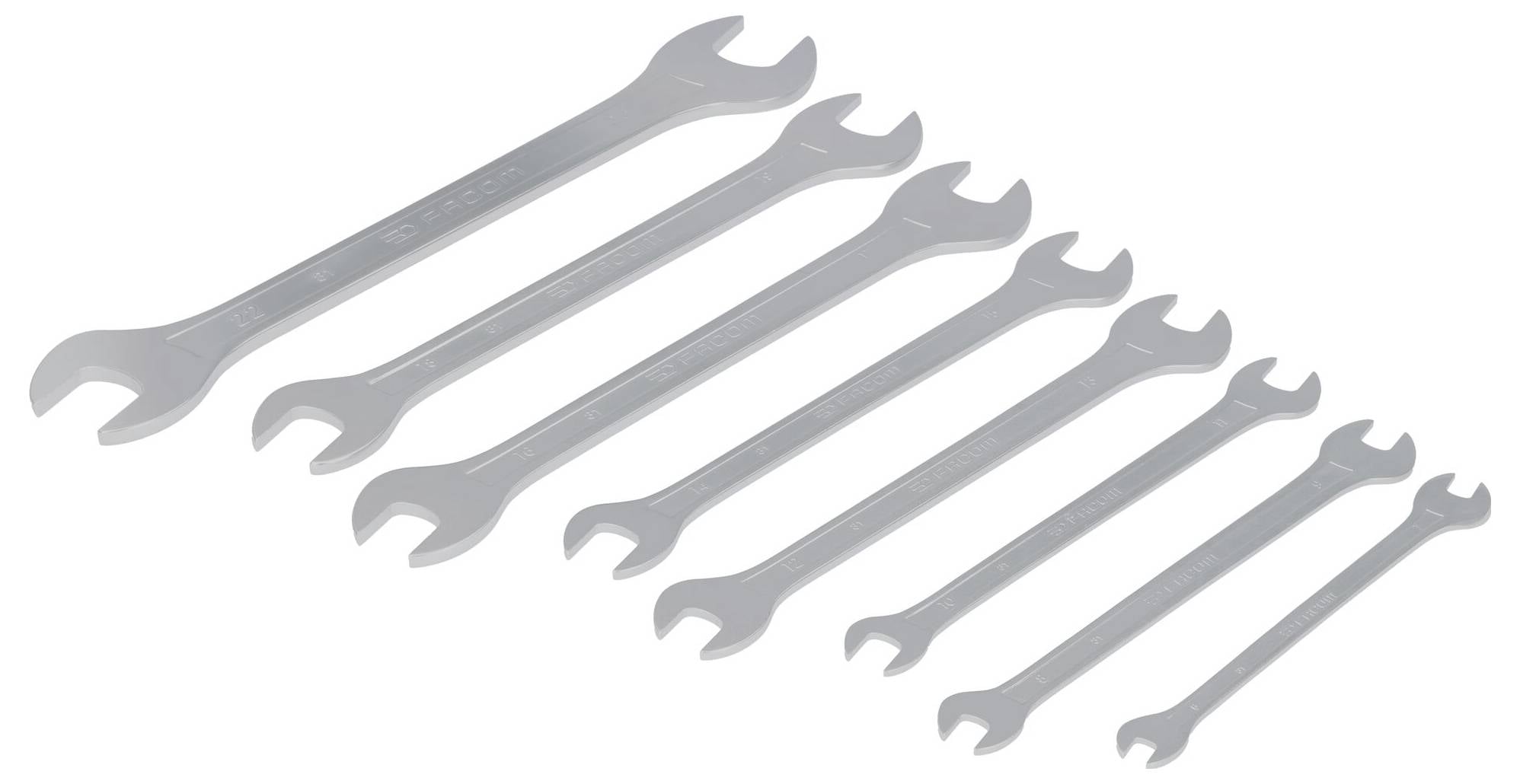 Набір подвійних ріжкових ключів Facom 31.JE8T, 8 предм. Розмір ключа (метрична система) (лише для назви) 6 - 24 мм