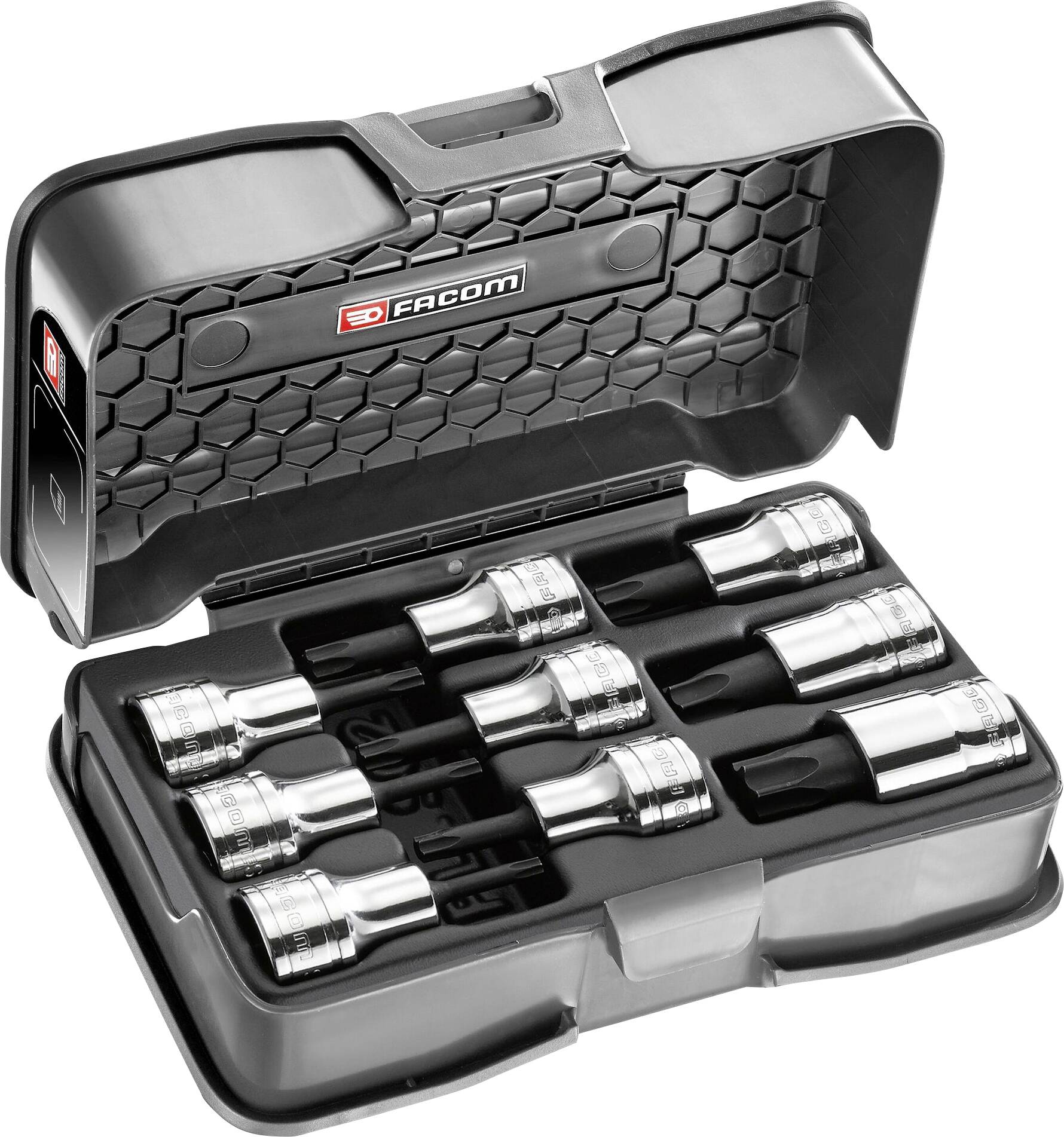 Набір головок-викруток Facom для майстерні розміром T 20, T 25, T 27, T 30, T 40, T 45, T 50, T 55, T 60