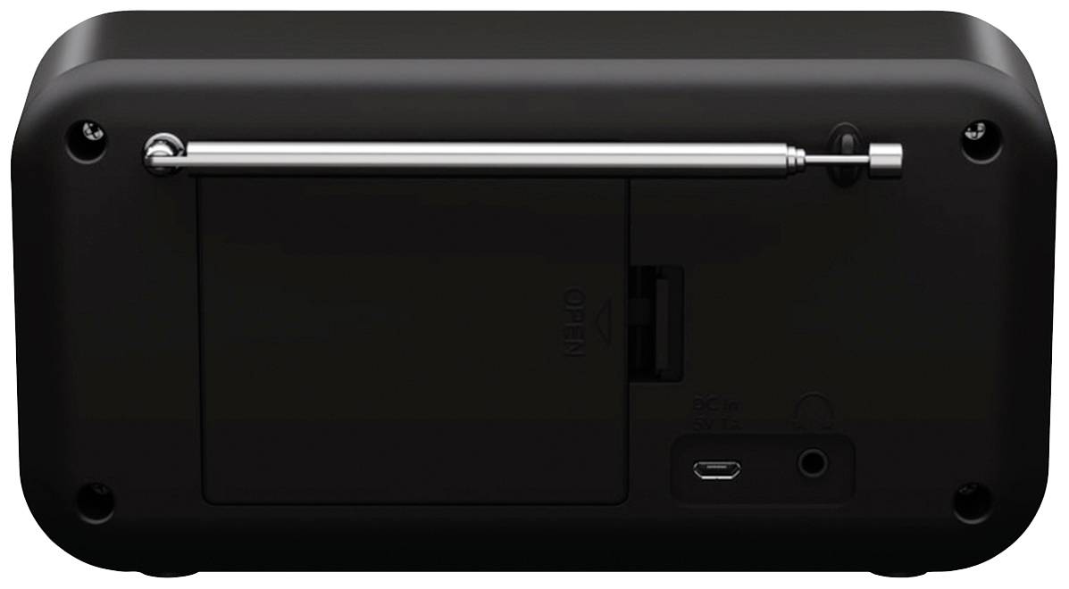 Sharp DR-P420 DAB+, DAB, FM-радіо з функцією будильника чорного кольору