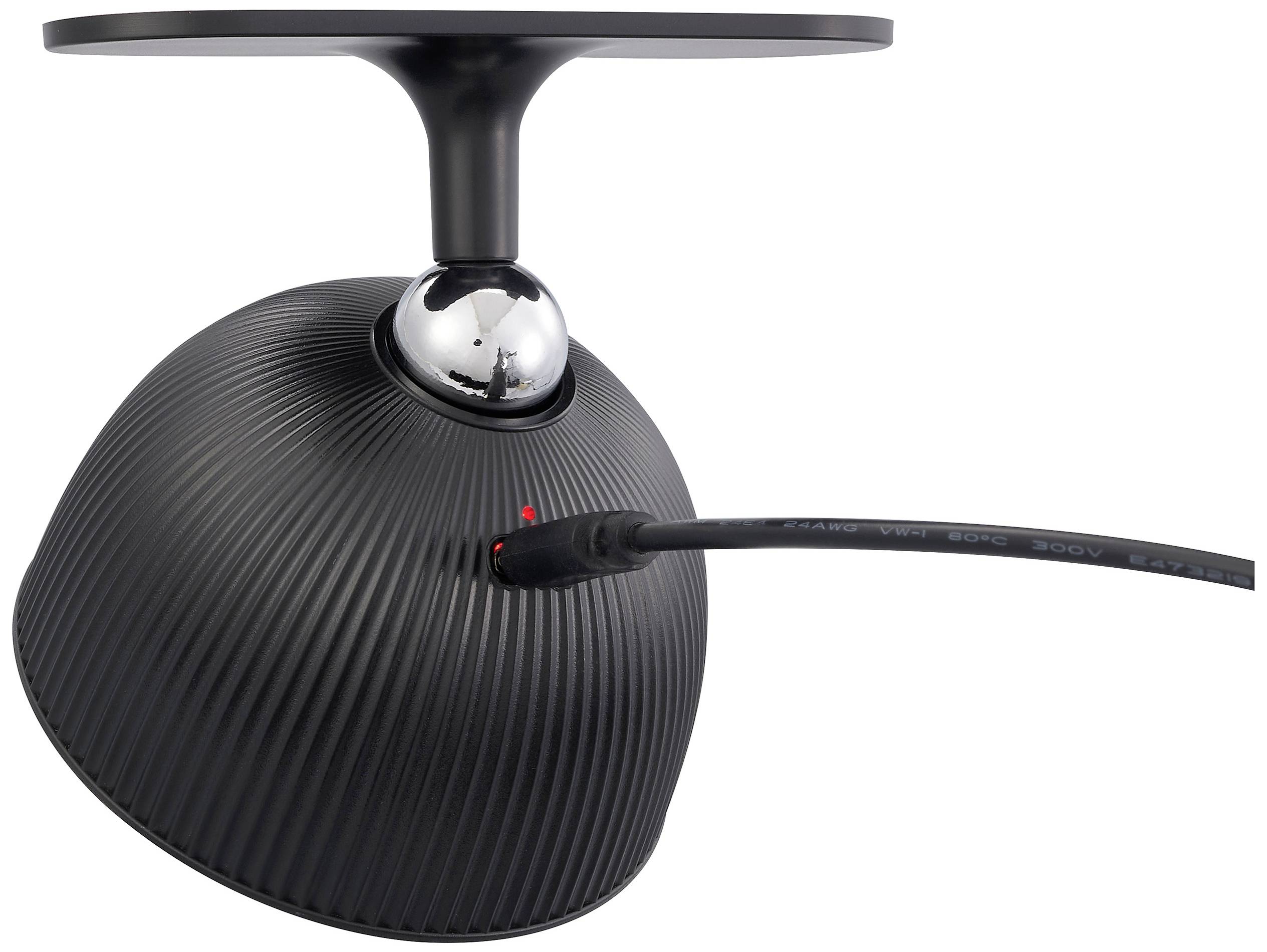 Світлодіодна настільна лампа Renkforce RF-6386962 чорного кольору 220 лм