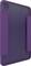 Etui na tablet Lila, stojące pionowo, przedstawia wycięcie na aparat w lewym górnym rogu. Prosty design z ochronnymi klapkami.