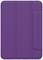 Fioletowe etui na tablet z klapką po prawej stronie, przeznaczone do bezpiecznego przechowywania urządzenia.
