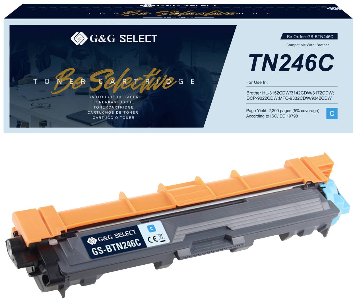 Тонер G&G GS-BTN246C 1 шт.