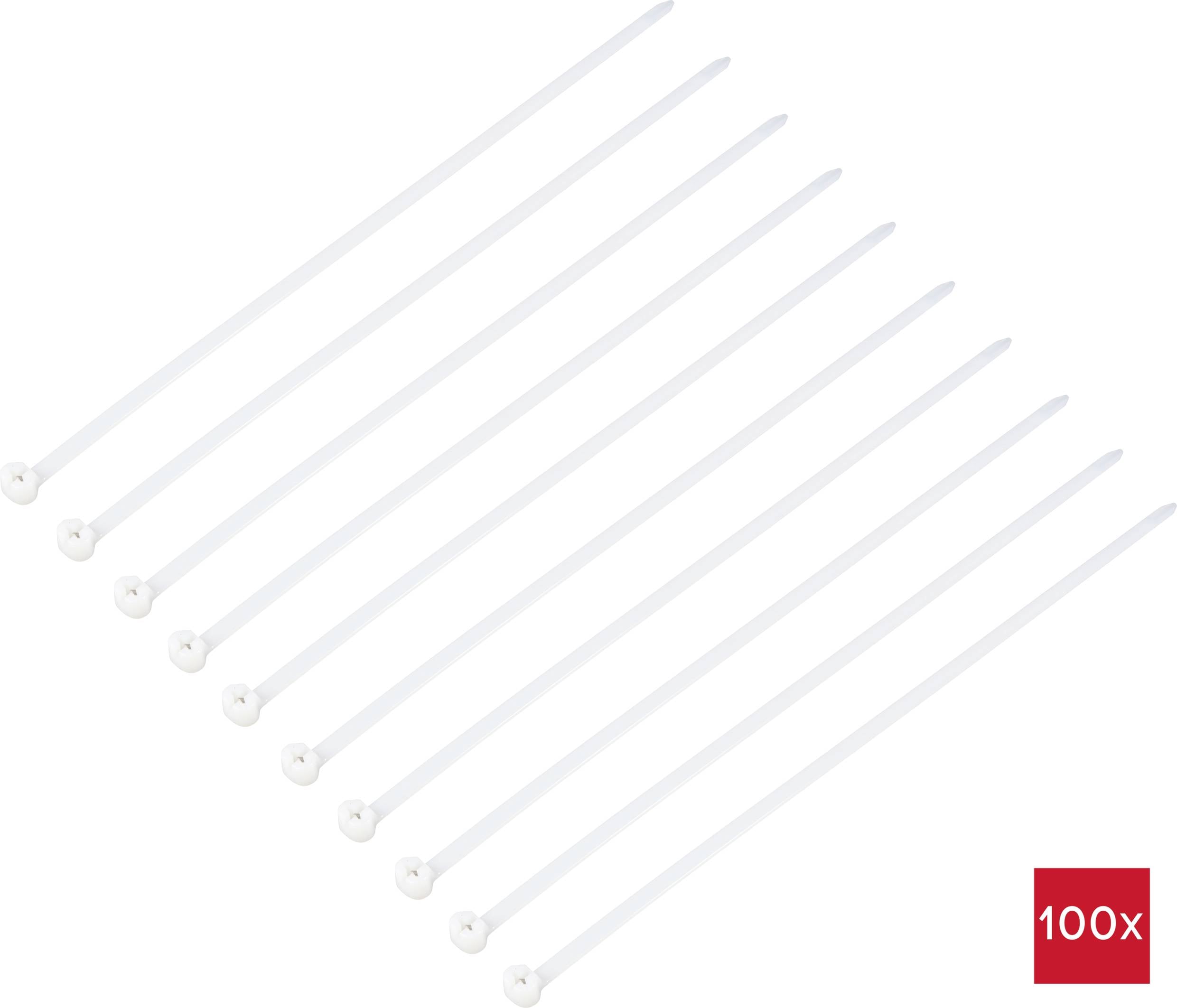 Стяжка кабельна TRU COMPONENTS TC-12814180, 370 мм, поліамід 6.6, 100 шт.