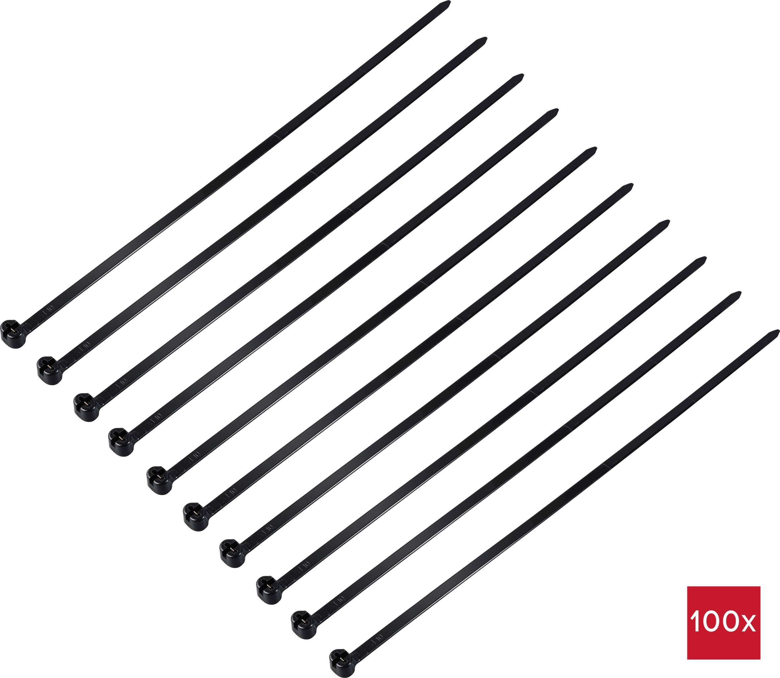 Кабельні стяжки TRU COMPONENTS TC-12814200, 370 мм, поліамід 6.6, 100 шт.