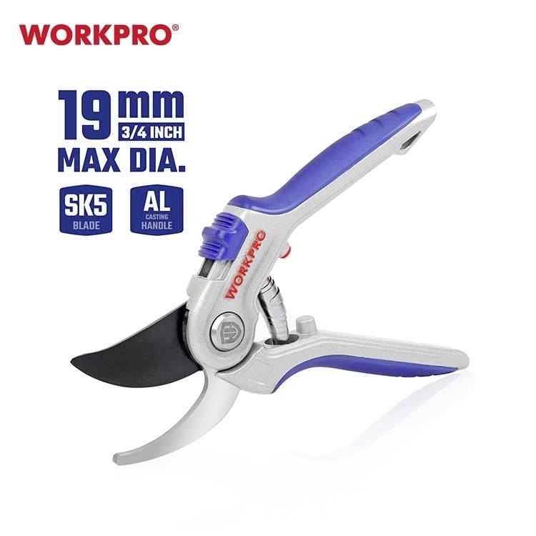 Ножиці WorkPro WP332011 з регульованою висотою скошування, включаючи насадку для трави та кущів