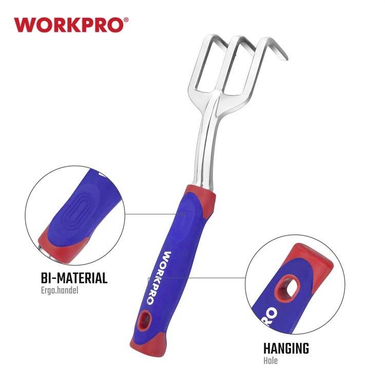 Ручной культиватор WorkPro WP331006 с гребнем для газона