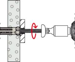 Fischer 572920 DuoHM 4x55 S PH PZ Kotwa do pustaków ściennych 55 mm 25 szt.-16