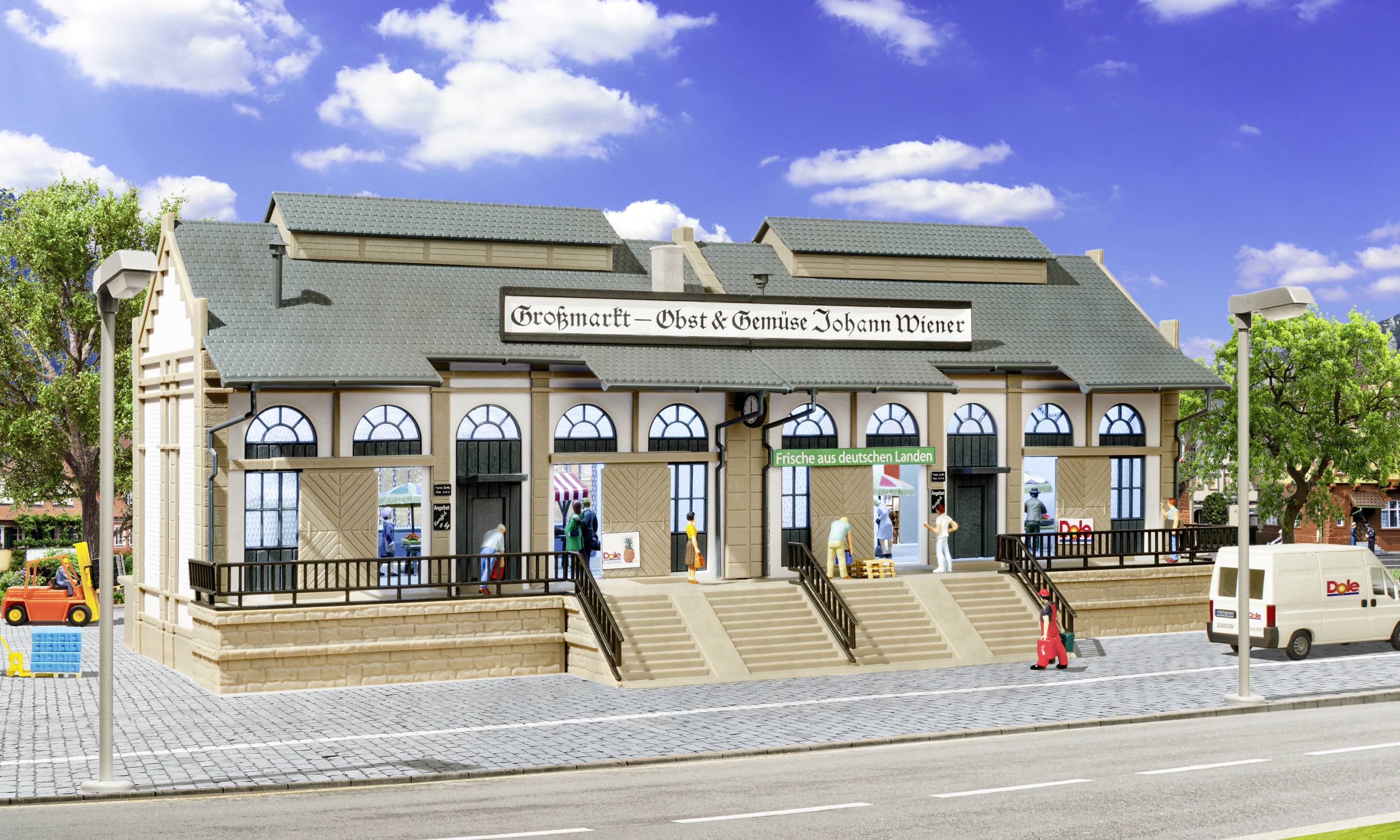 Оптовий ринковий зал Vollmer 43629 H0 монтажний комплект 1 шт.