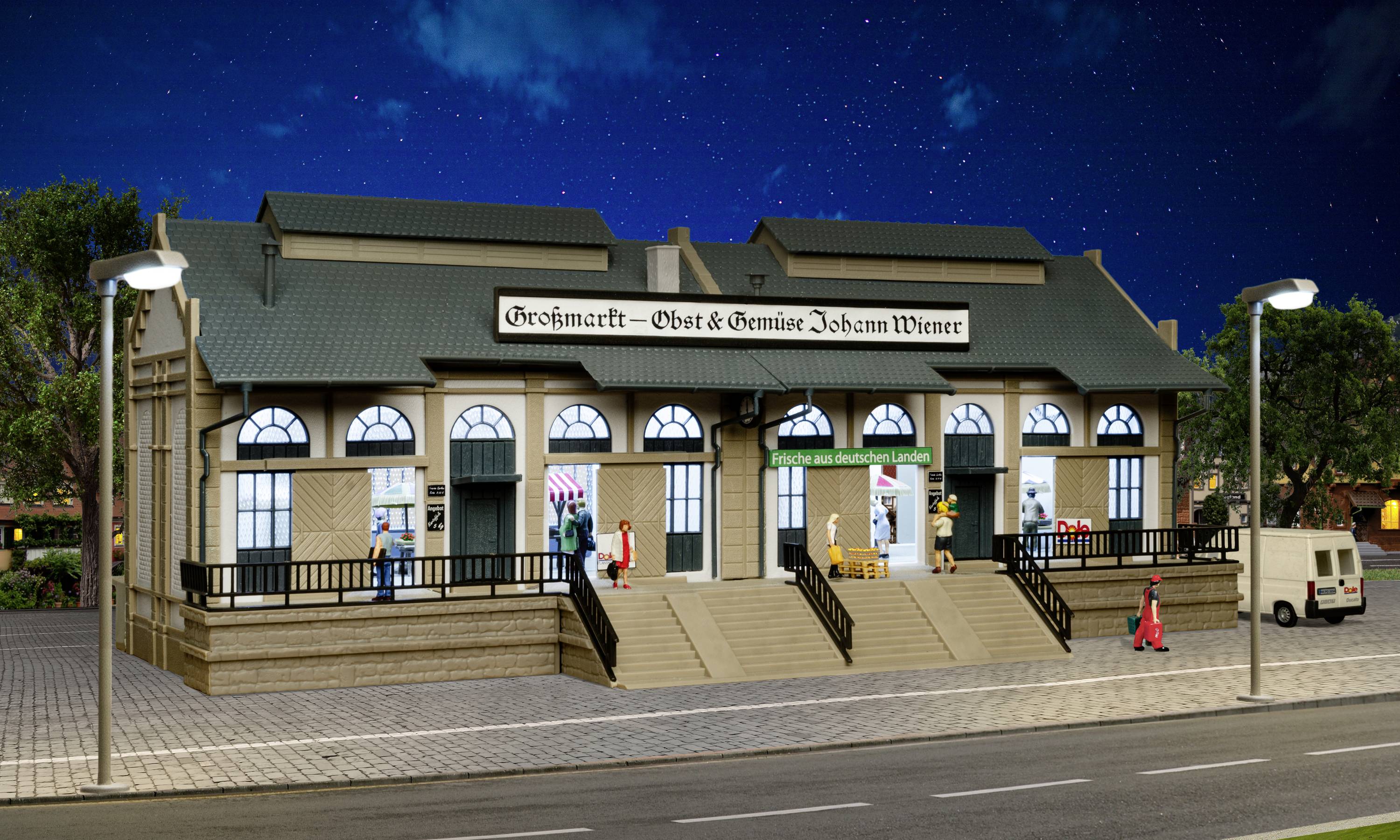 Оптовий ринковий зал Vollmer 43629 H0 монтажний комплект 1 шт.