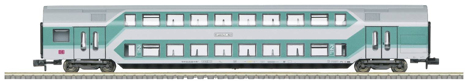 Пасажирський вагон MiniTrix 18418 N Двоповерховий вагон DBz 750 2-го класу DB AG