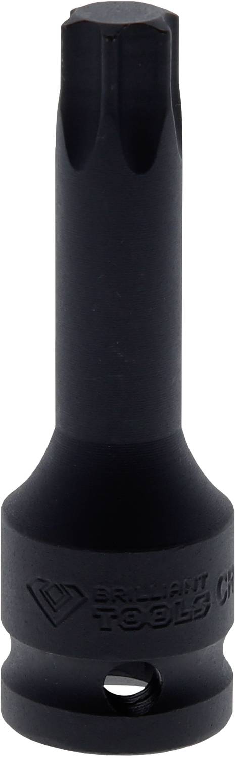 Długi czarny klucz nasadowy w kształcie profilu T z przyłączem sześciokątnym. Solidny i odpowiedni do precyzyjnej pracy.