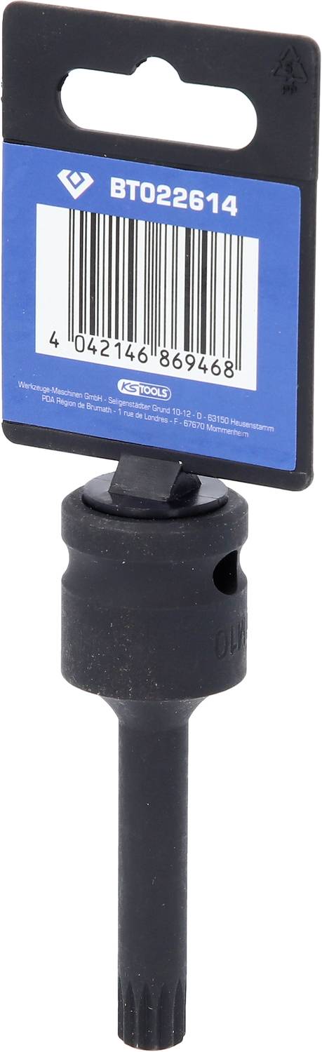 Nasadka 'Gedore Red' z etykietą kodów kreskowych. Rozmiar BT022614, kolor czarny, odpowiednia do narzędzi.