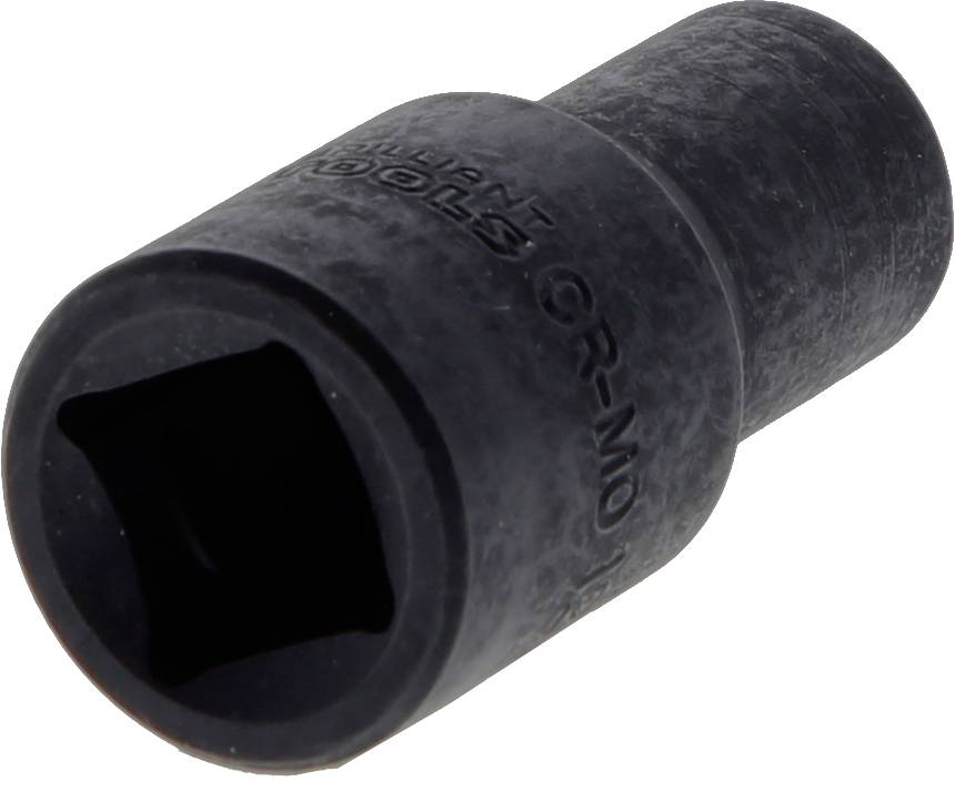 Czarny, cylindryczny sworzeń, który leży lekko pod skosem, z kwadratowym profilem wewnętrznym.