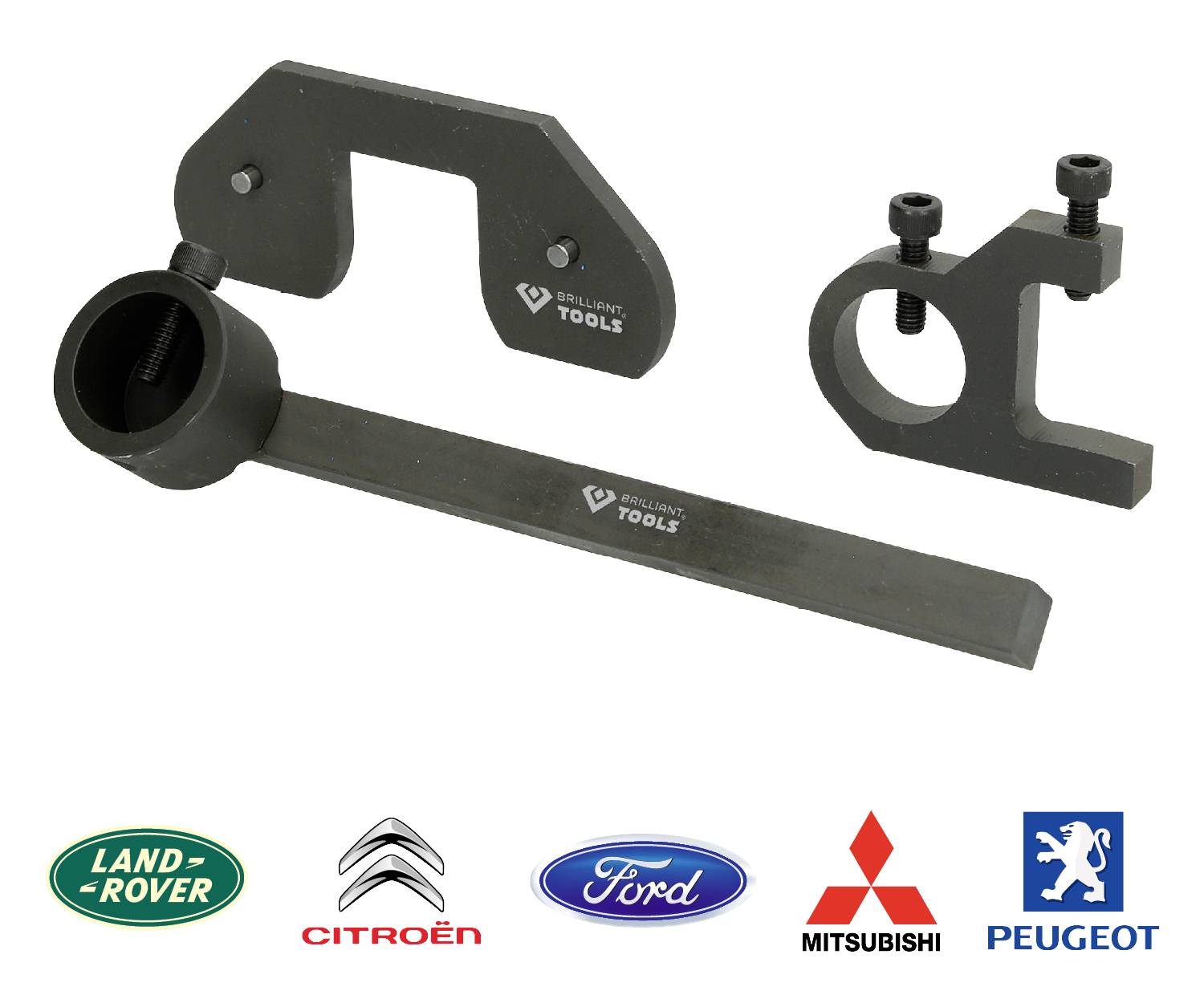 'Brilliant Tools Zestaw narzędzi do ustawiania rozrządu dla Land-Rovera, Citroëna, Forda, Mitsubishi, Peugeota.'