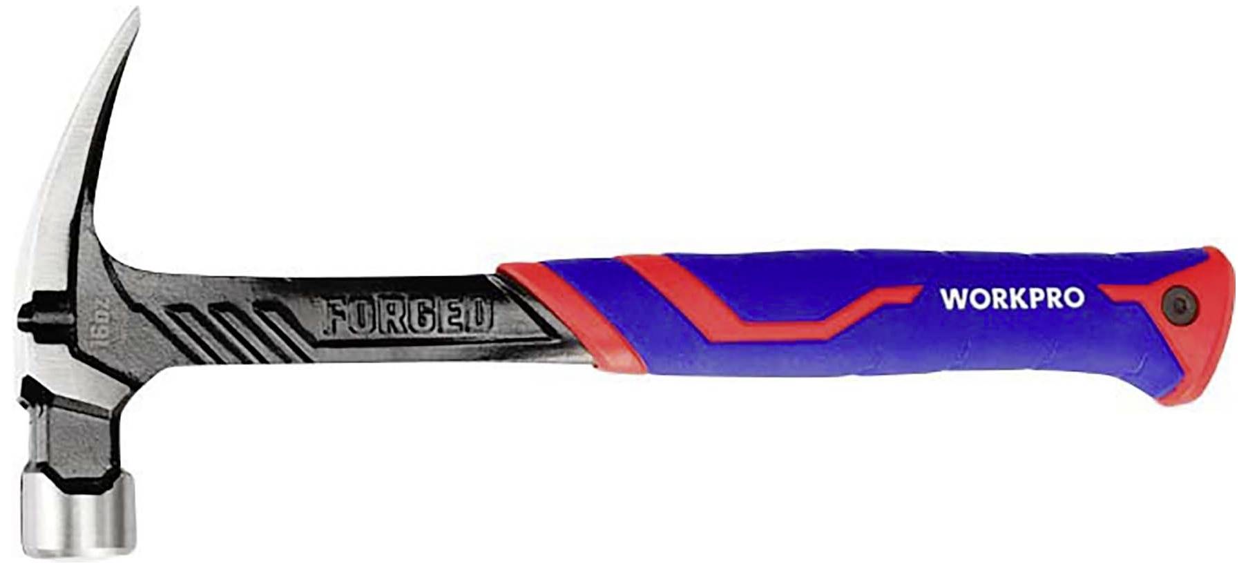 Молоток WorkPro WP241013 з ергономічною ручкою, твердий 450 г 1 шт.