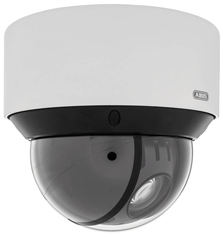 Kamera kopułkowa w kolorze szarym z czarną podstawą, przeznaczona do zastosowań w systemach bezpieczeństwa wewnątrz budynków.