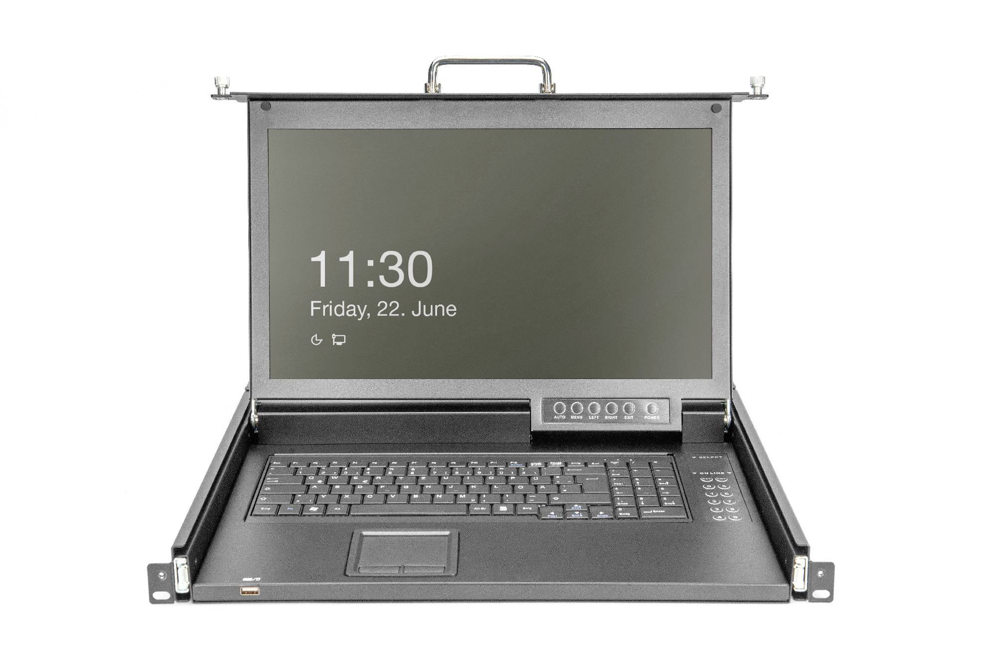 Консоль KVM, VGA Digitus DS-72220-2FR, миша, клавіатура, 1920 x 1080 пікселів, кількість ПК, що перемикаються: 8