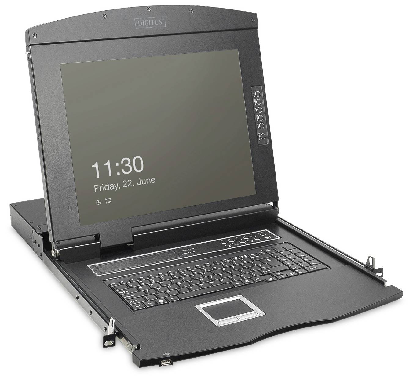 Консоль KVM, VGA Digitus DS-72221-2UK, миша, клавіатура, 1920 x 1080 пікселів, кількість ПК, що перемикаються: 8