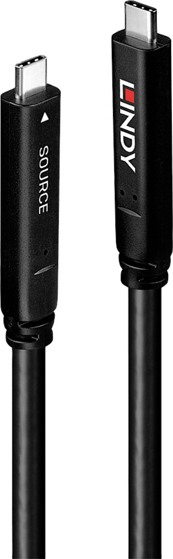 LINDY USB-C Kabel USB 3.2 Gen1 Złącze męskie USB-C® 8.00 m czarny 43393