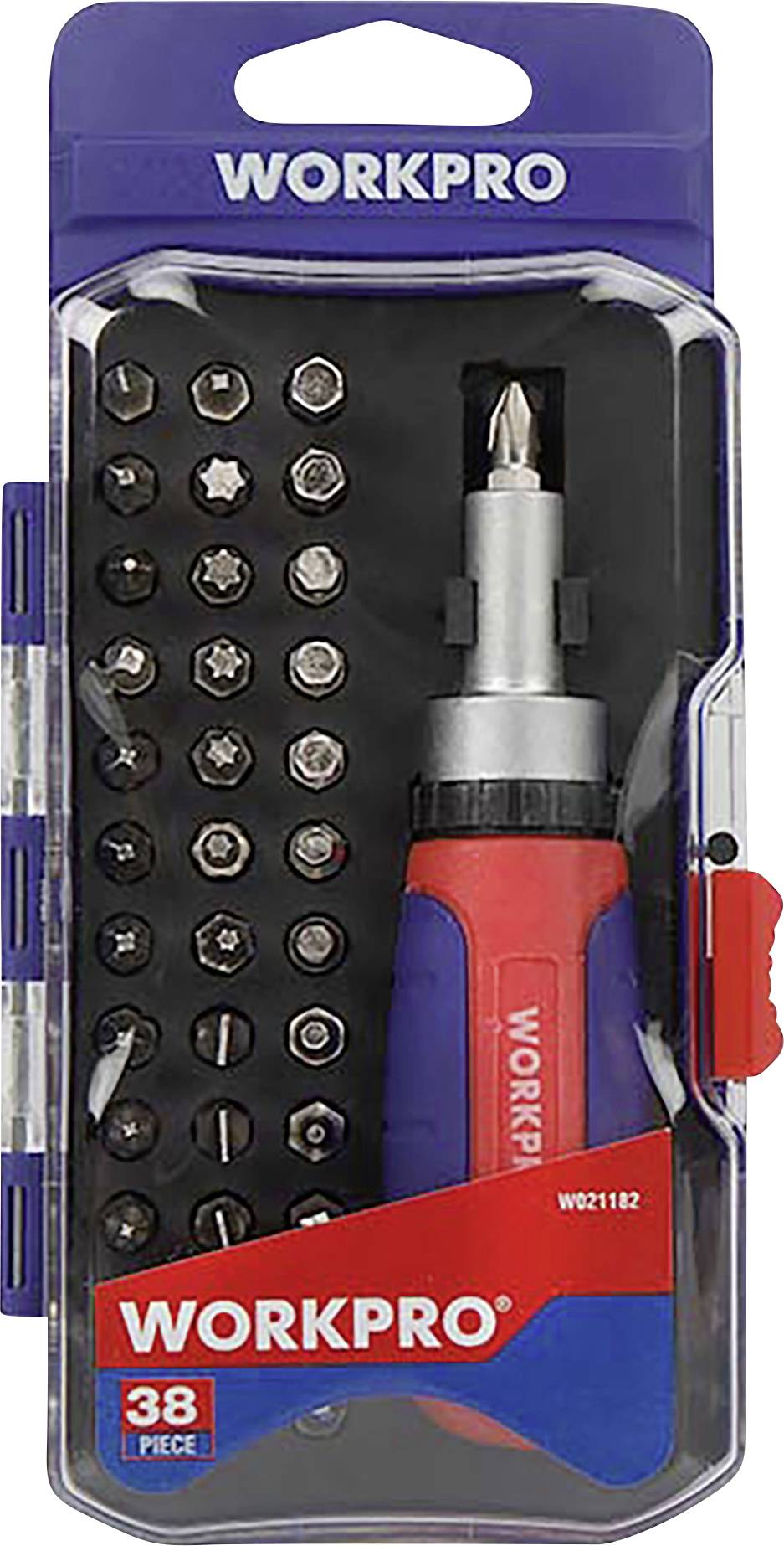 Набір біт WorkPro WP200517 з тріскачкою, універсальний продукт, тріскачка
