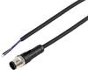 TRU COMPONENTS TC-12833132 Kabel połączeniowy czujnika/aktuatora, piny: 3, 2 m, 1 szt.