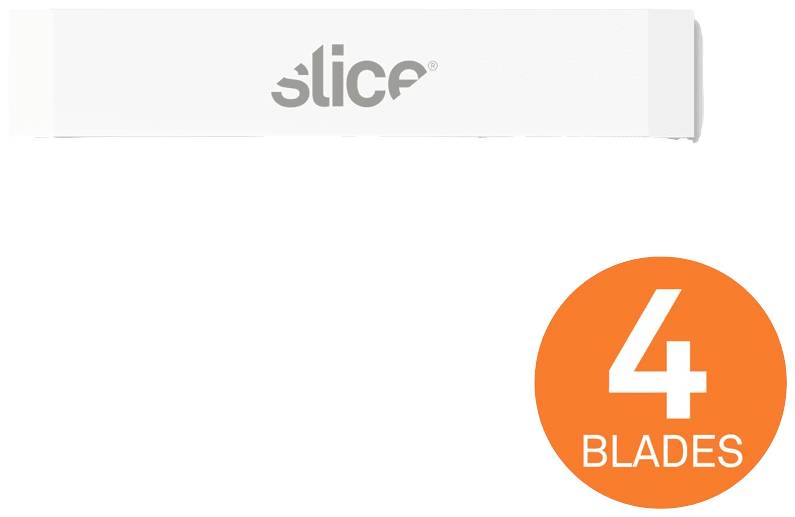 Змінні керамічні леза, вузьке лезо стамески, двосторонні Slice 10535 4 шт.