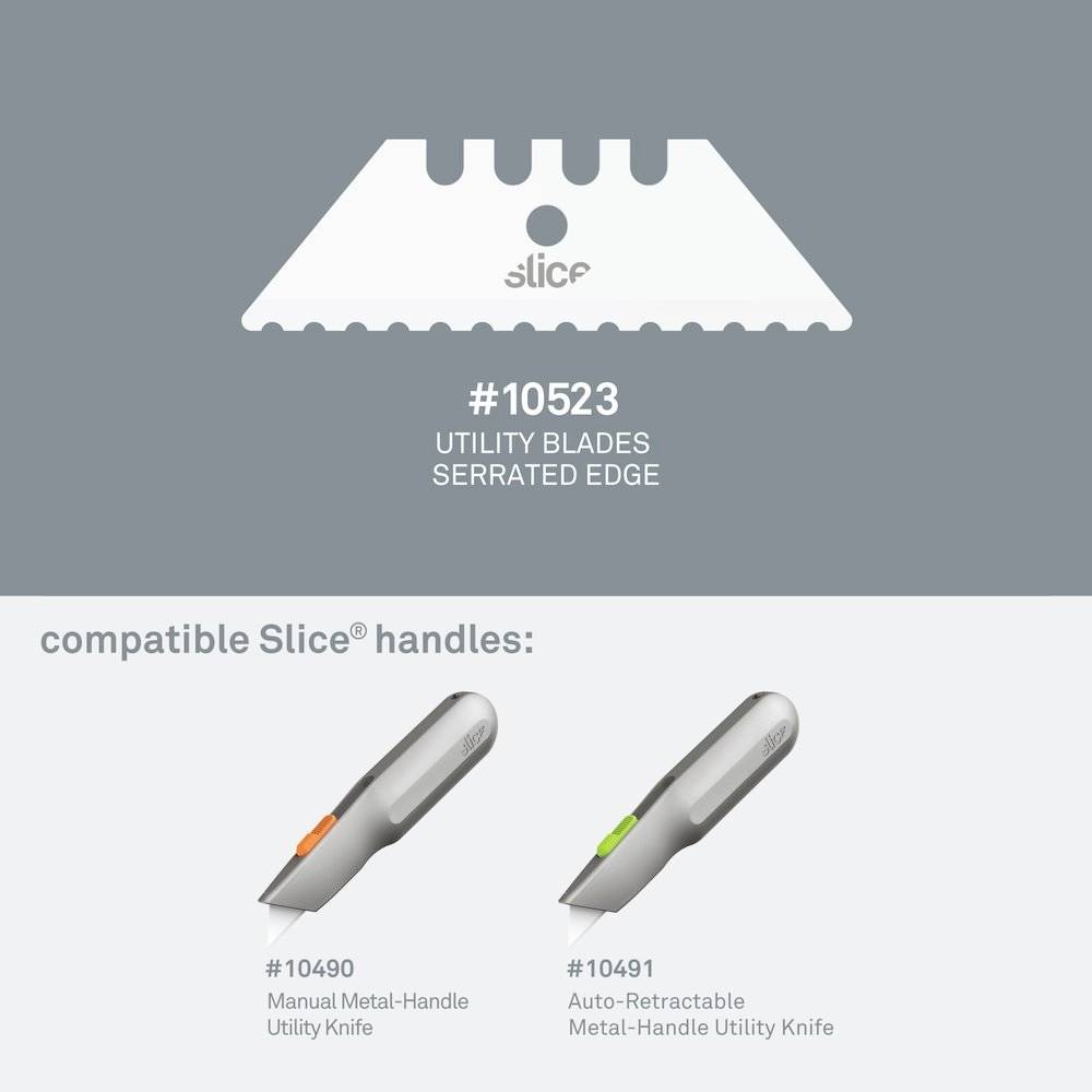 Змінні керамічні леза, зубчасті краї, 10523, 2 шт.