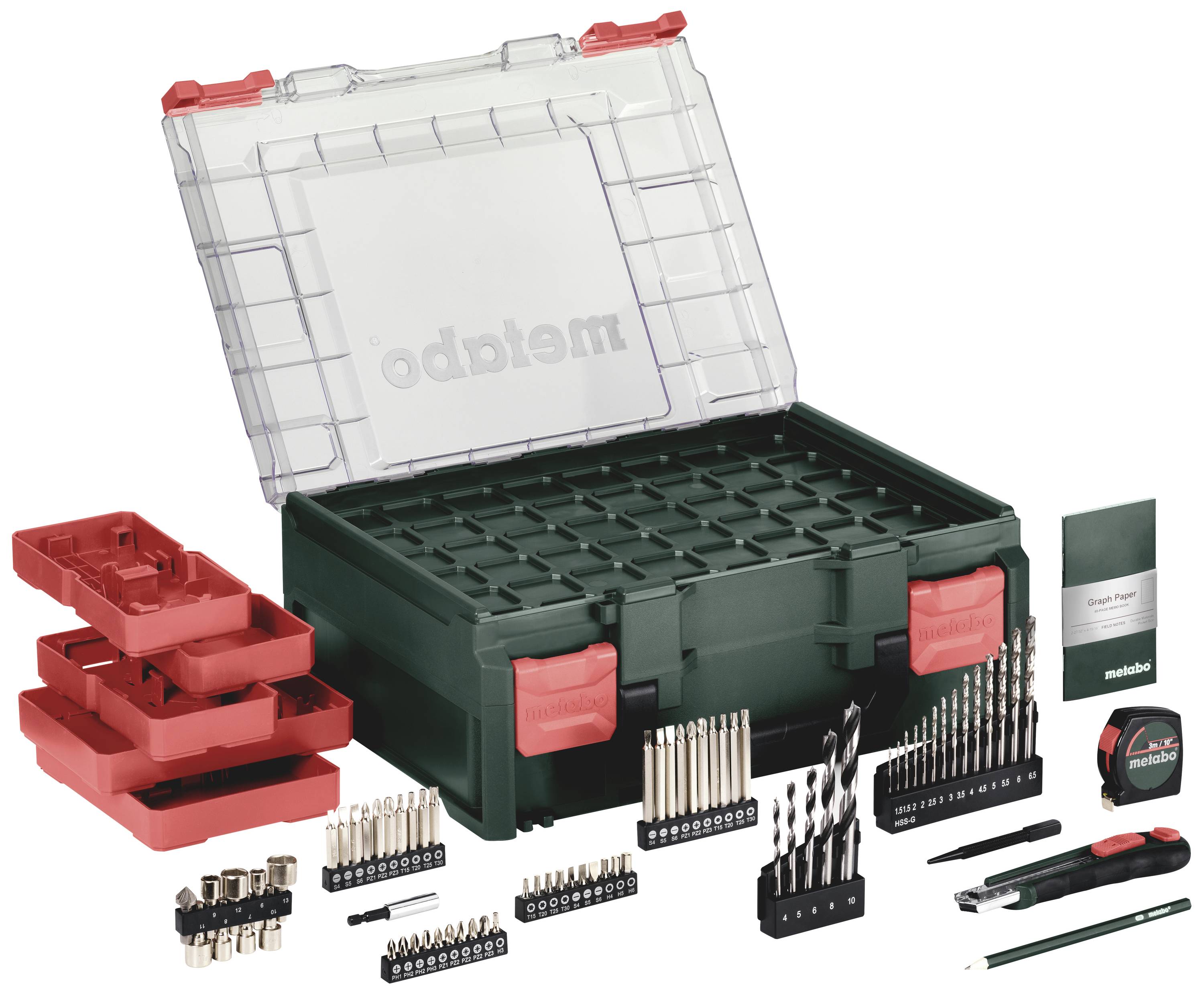 Акумуляторний дриль-шуруповерт Metabo BS 18 Set 602207710, 18 В 2 Аг, безщітковий, з кейсом, зарядним пристроєм та аксесуарами