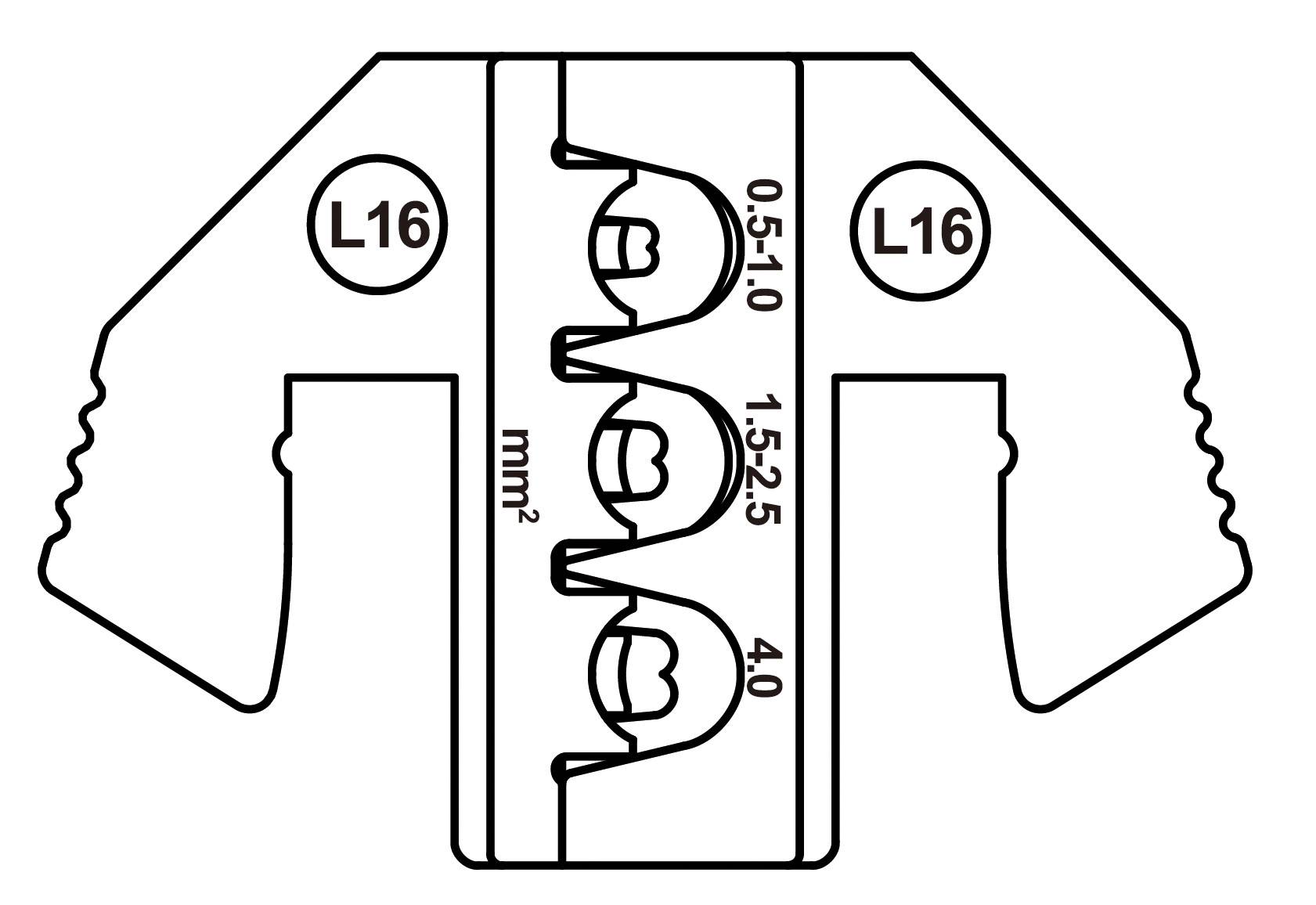 Вставка обтискного інструменту TOOLCRAFT TO-9625857, 0,5 - 4 мм²